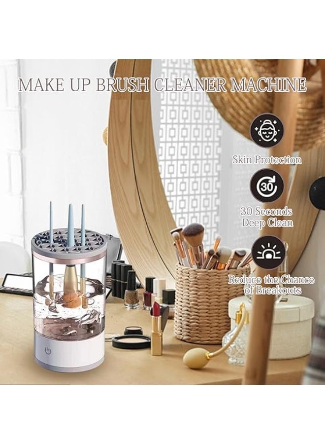 جهاز غسيل وتنظيف فرش المكياج الكهربائي – تنظيف عميق في 30 ثانية – شحن USB – غسالة وتجفيف أوتوماتيكي للفرش - Image 5